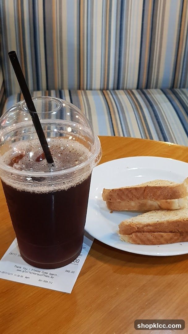 Iced Coffee and Sandwich