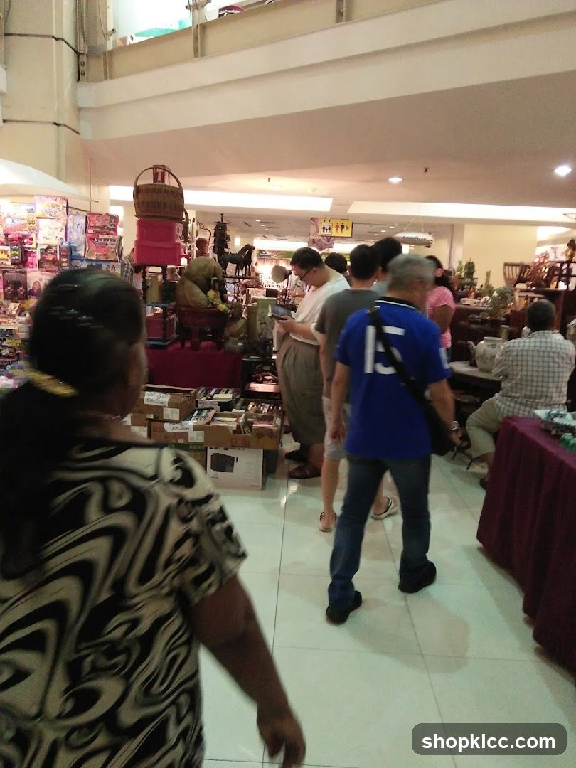 Indoor market with various stalls