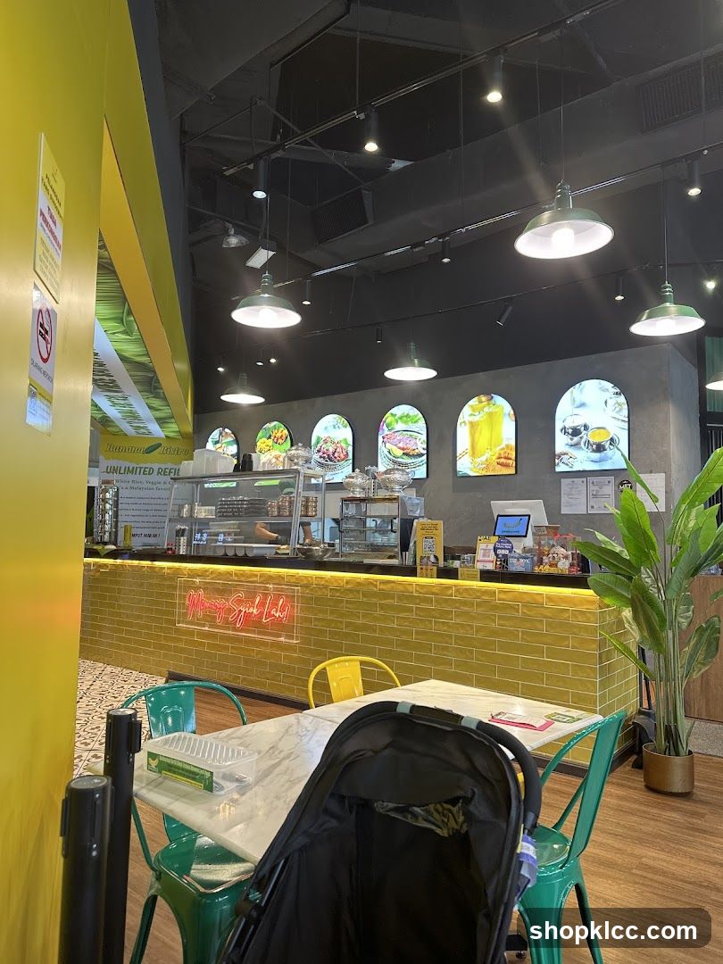 Restaurant Interior with Counter and Seating