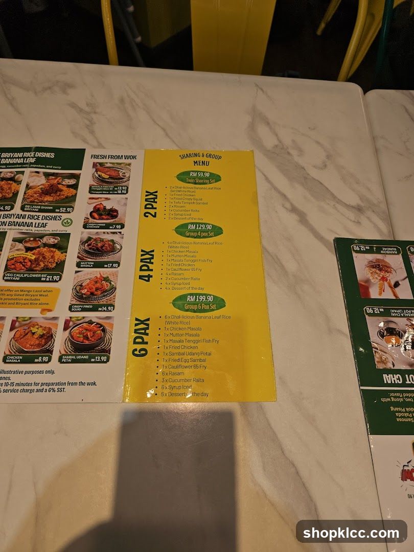 Sharing & Group Menu