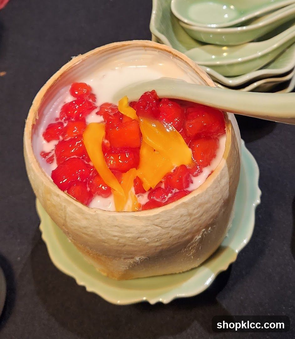 Coconut Dessert with Fruit