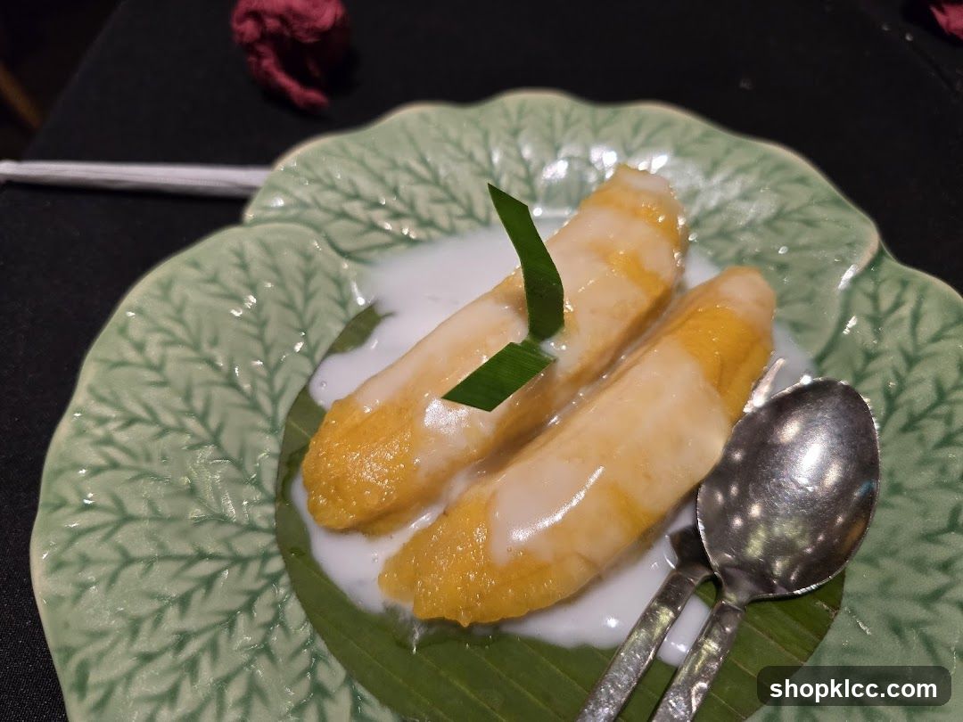 Dessert with Bananas and Coconut Milk