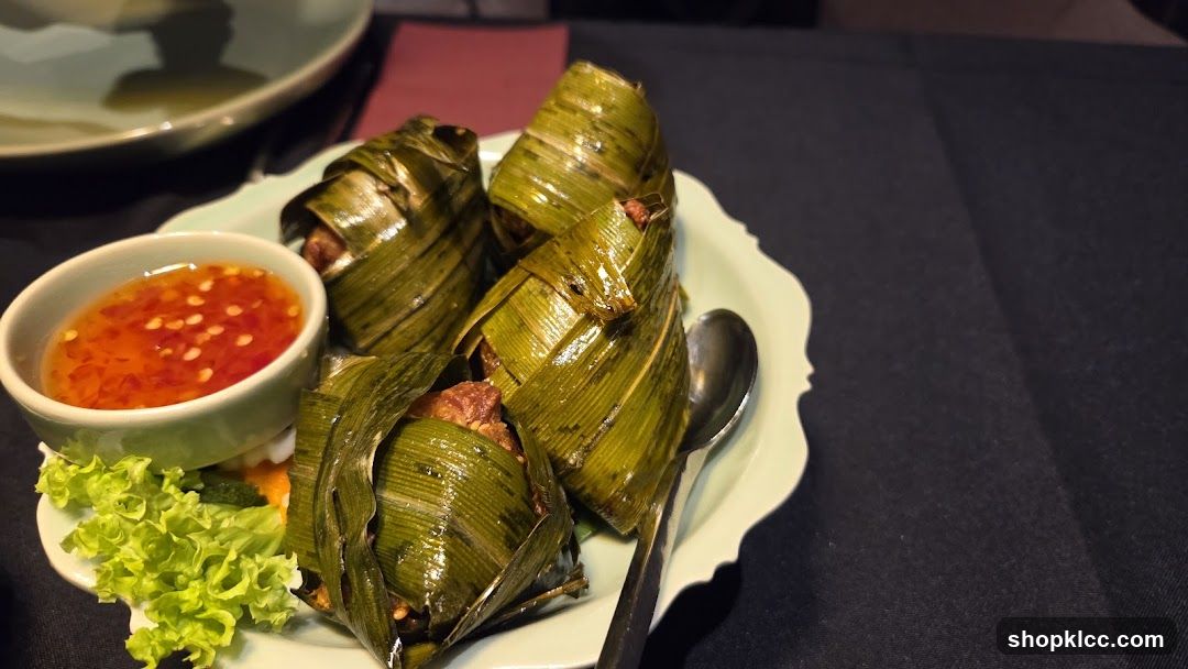 Chicken wrapped in pandan leaves