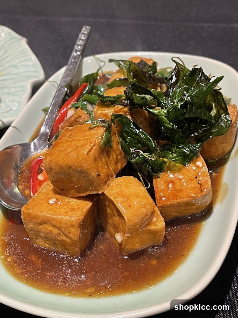 Fried Tofu with Basil