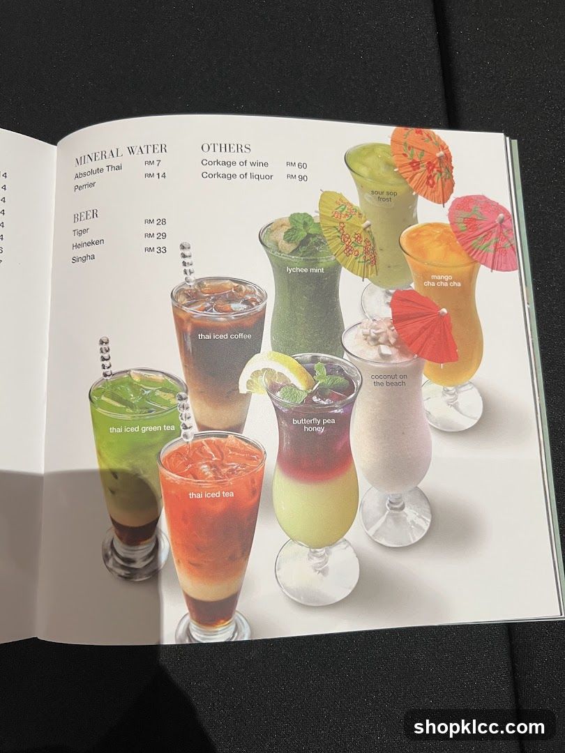 Drinks Menu