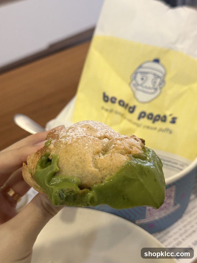 Matcha Cream Puff