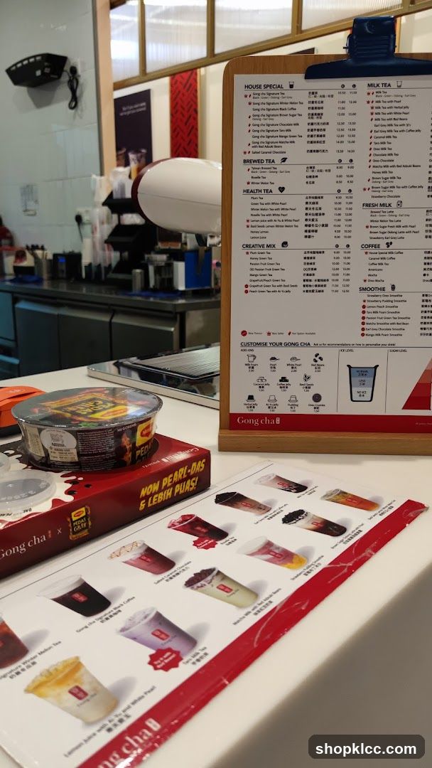 Gong Cha Menu and Products