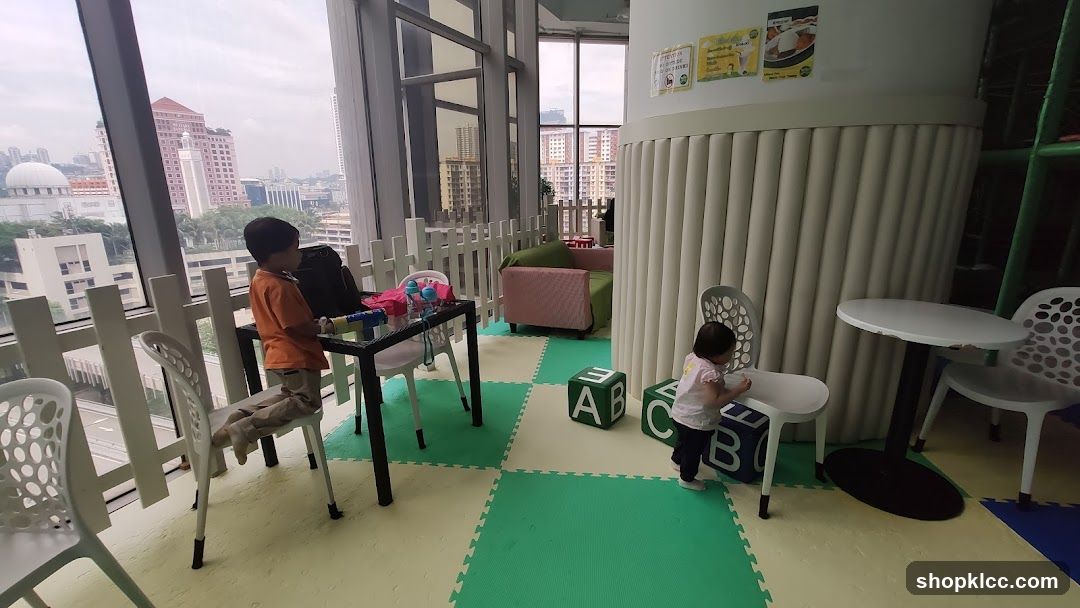 Indoor Play Area with City View
