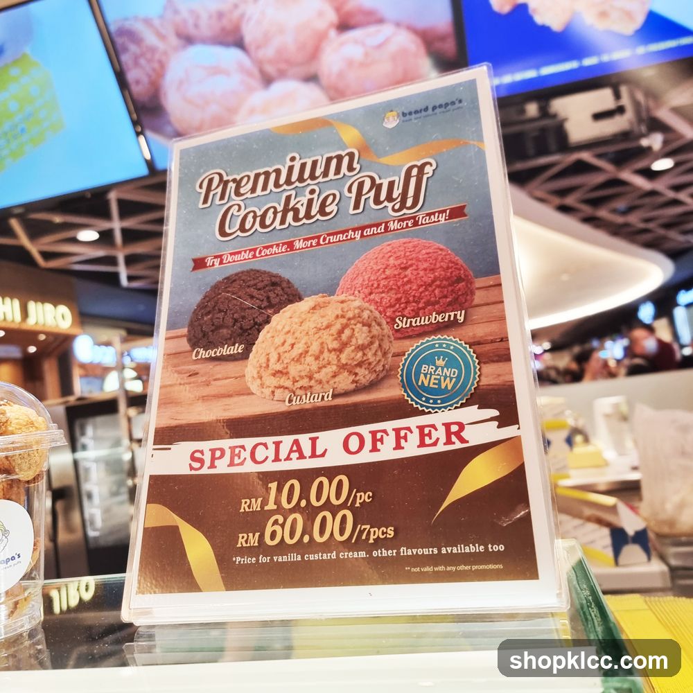 Beard Papa's Premium Cookie Puff Special Offer