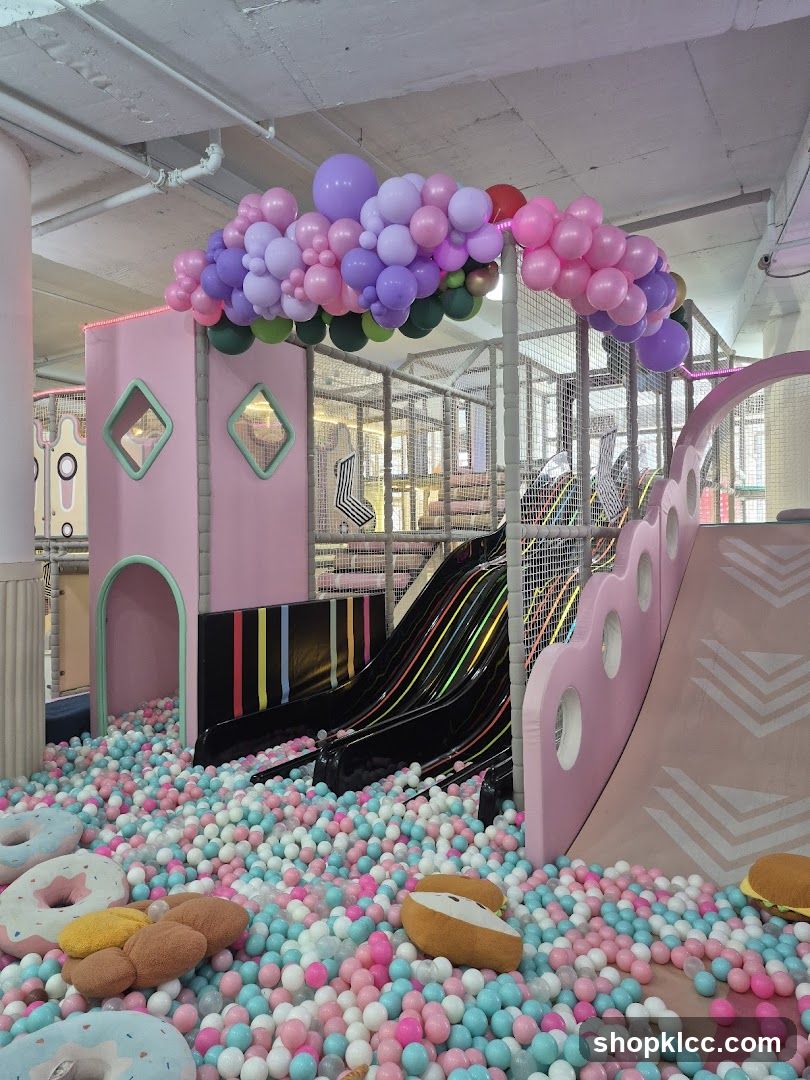 Indoor Playground with Ball Pit and Slides