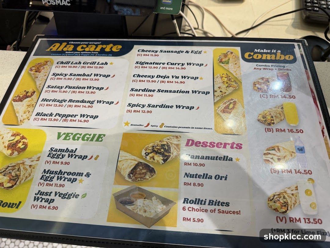 Ala Carte Menu
