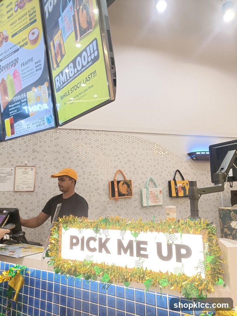 Counter with Menu and Staff