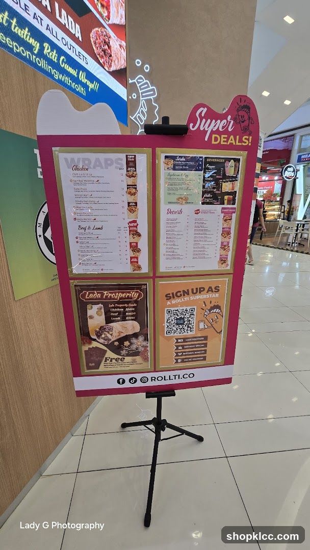 Rollti Menu