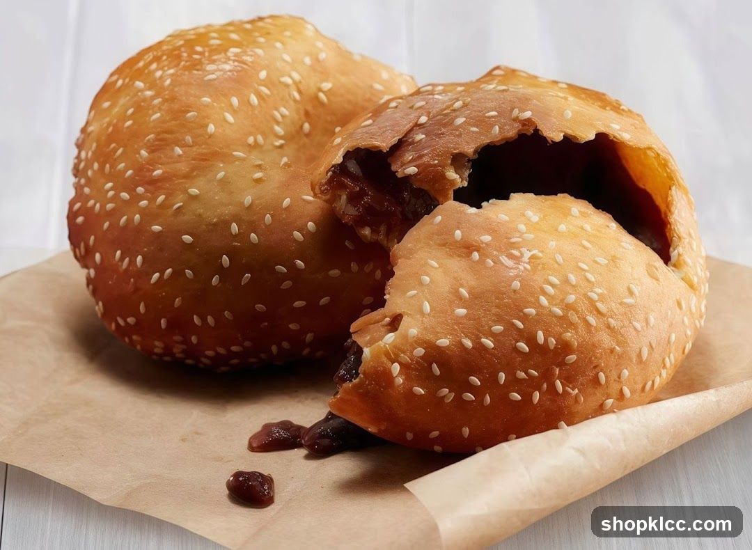 Sesame Seed Pastry with Red Bean Filling