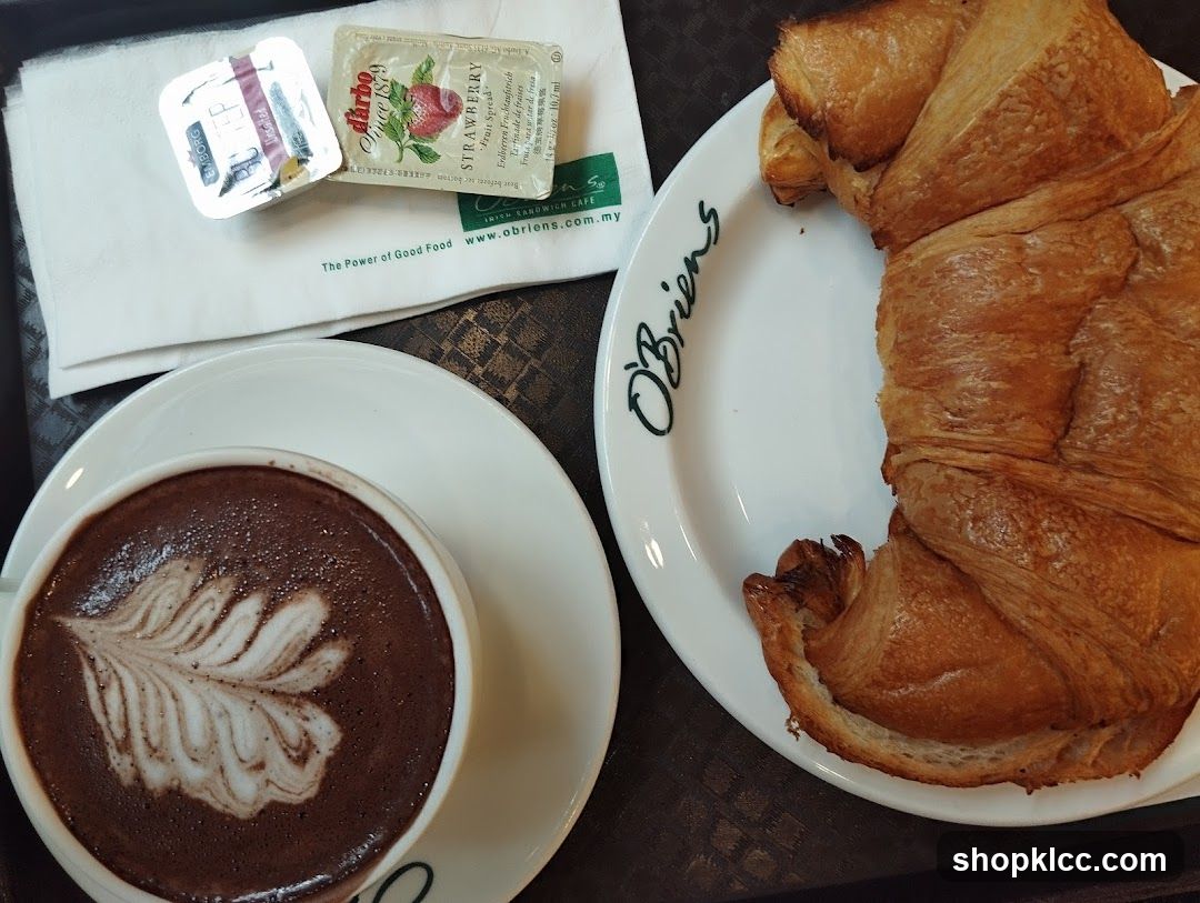 Croissant and Hot Chocolate