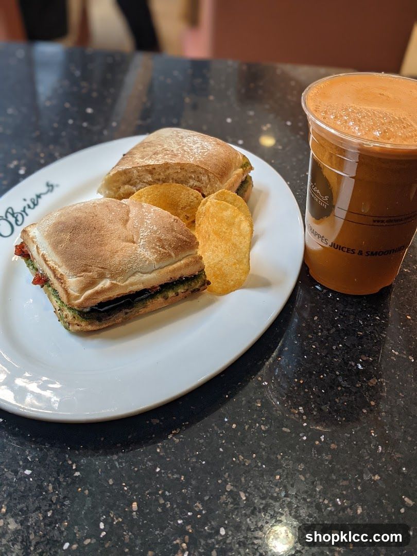 Sandwich and Juice