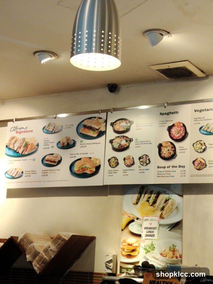 Restaurant Menu Display