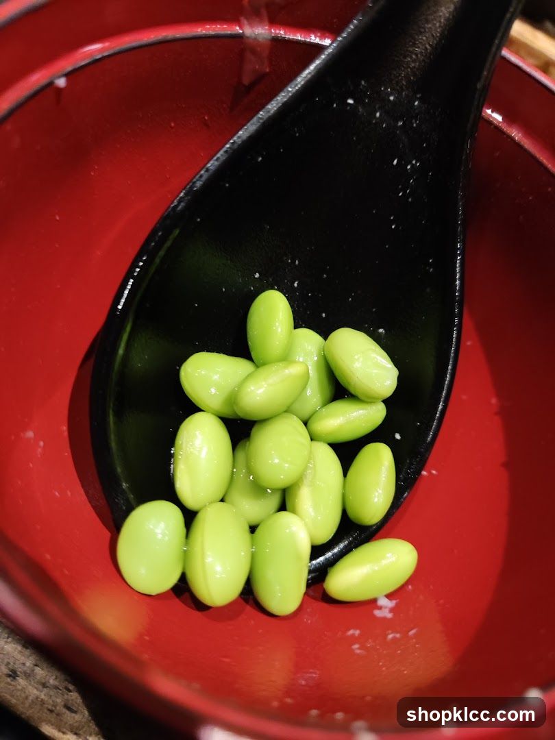 Edamame on a Spoon