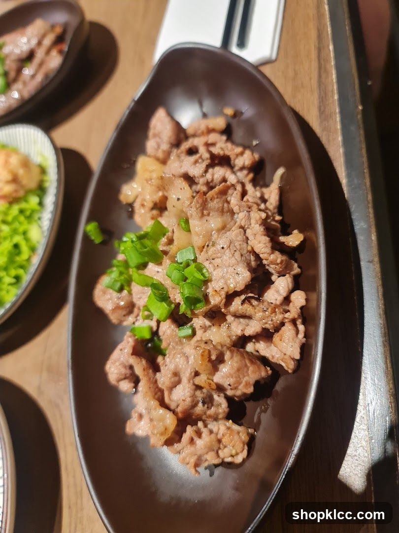 Beef Dish with Green Onions