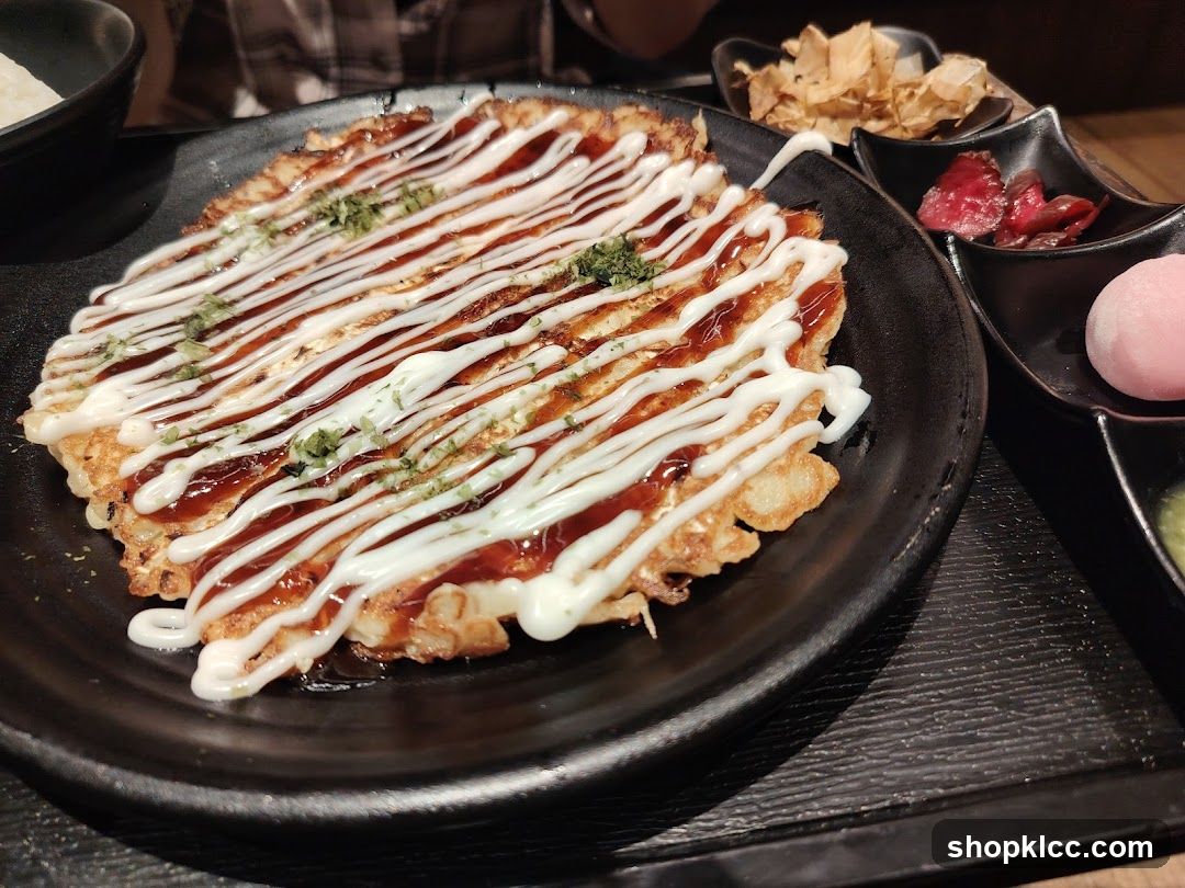 Okonomiyaki with Toppings