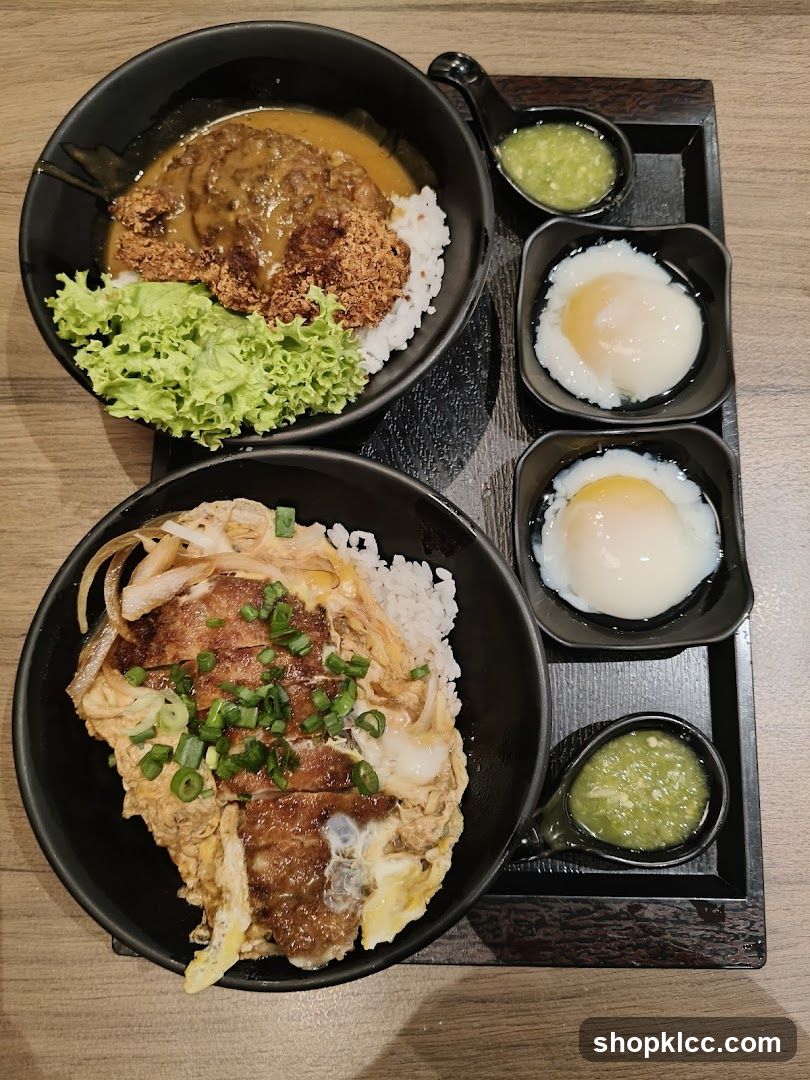 Japanese Rice Bowls with Sides