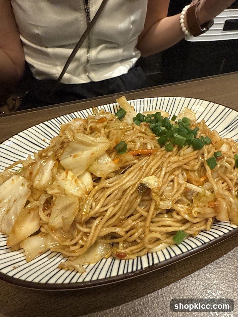 Noodles with Cabbage and Scallions