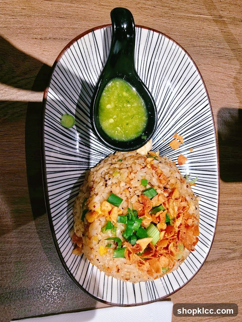 Fried Rice with Dipping Sauce