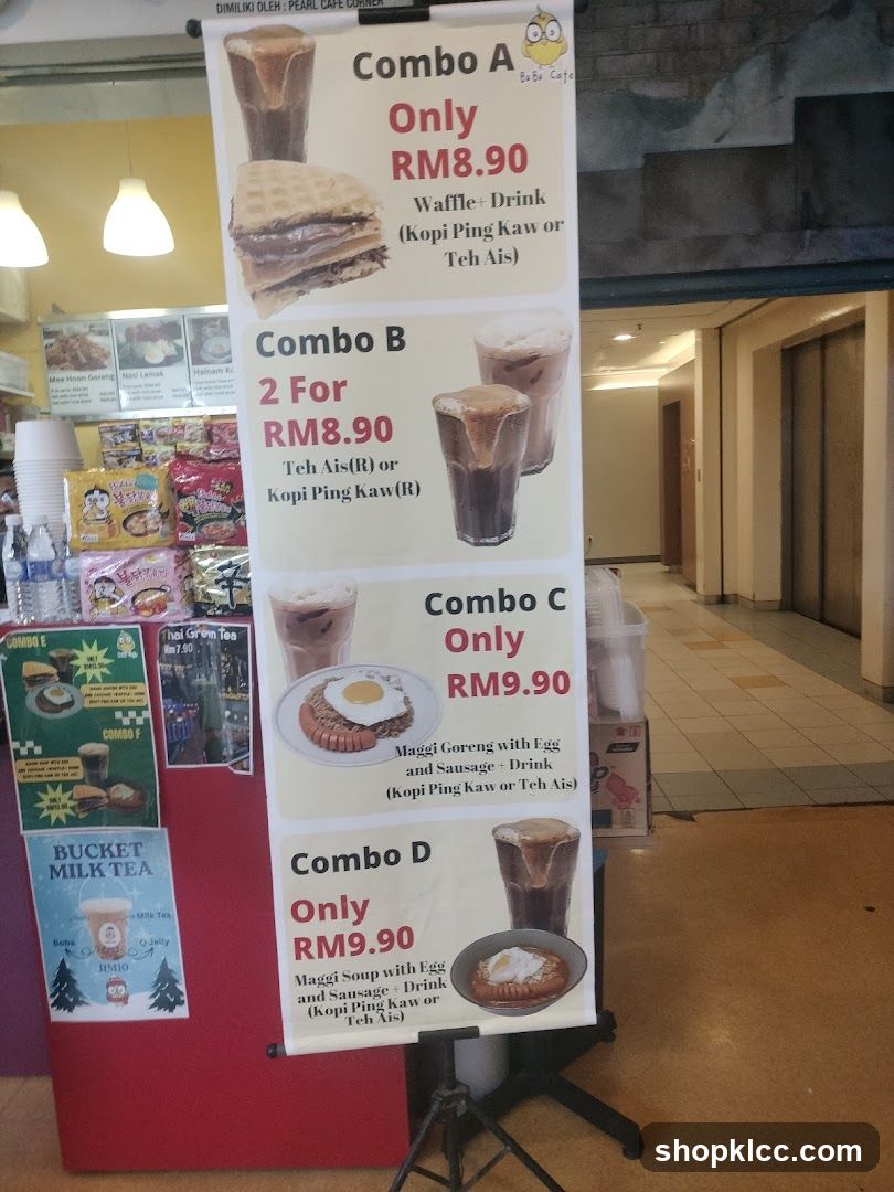 Cafe Combo Menu