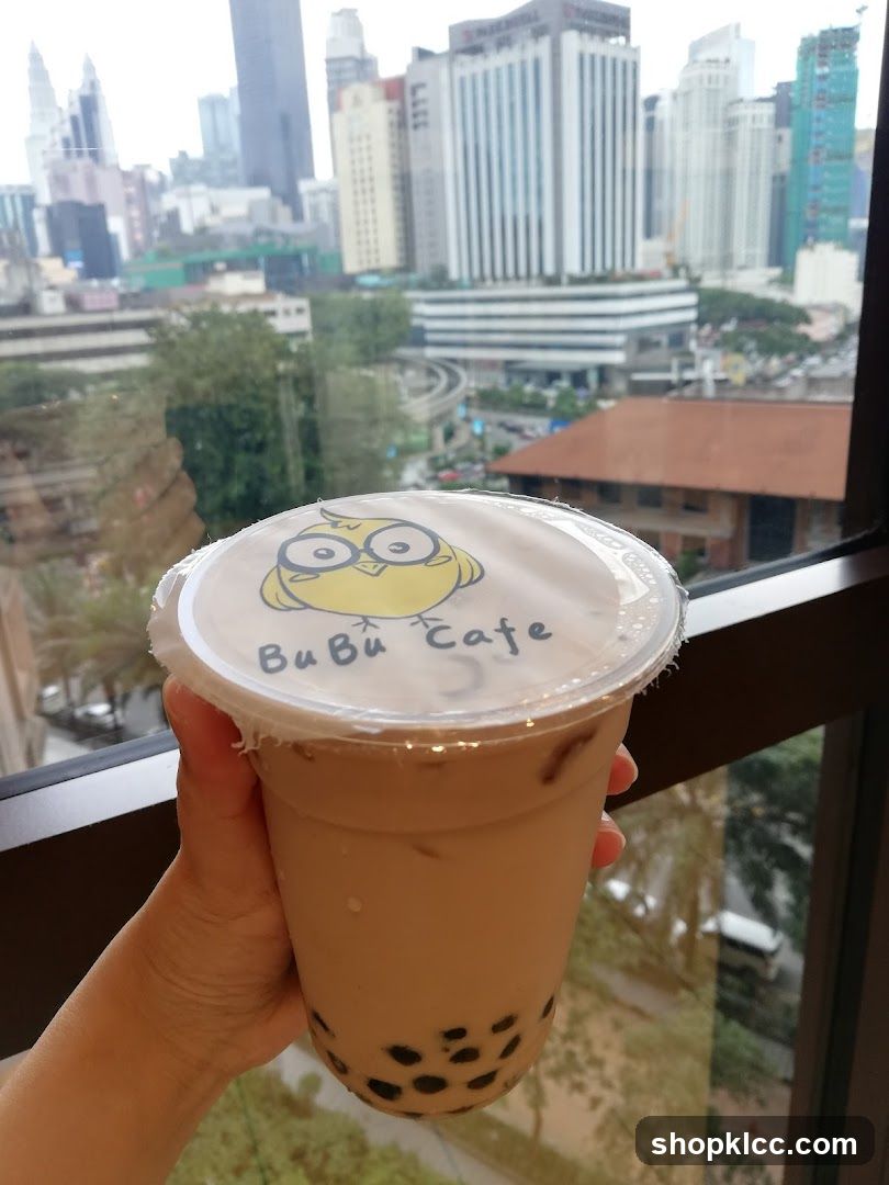 Bubble Tea with City View