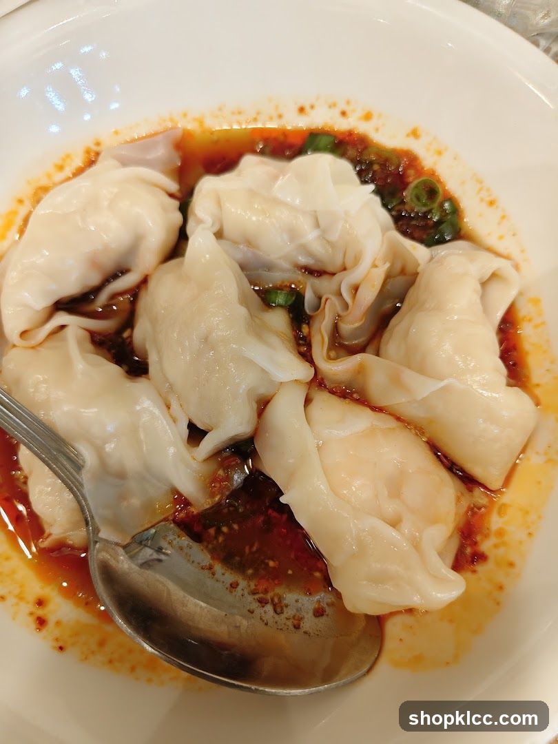 Wontons in Chili Oil