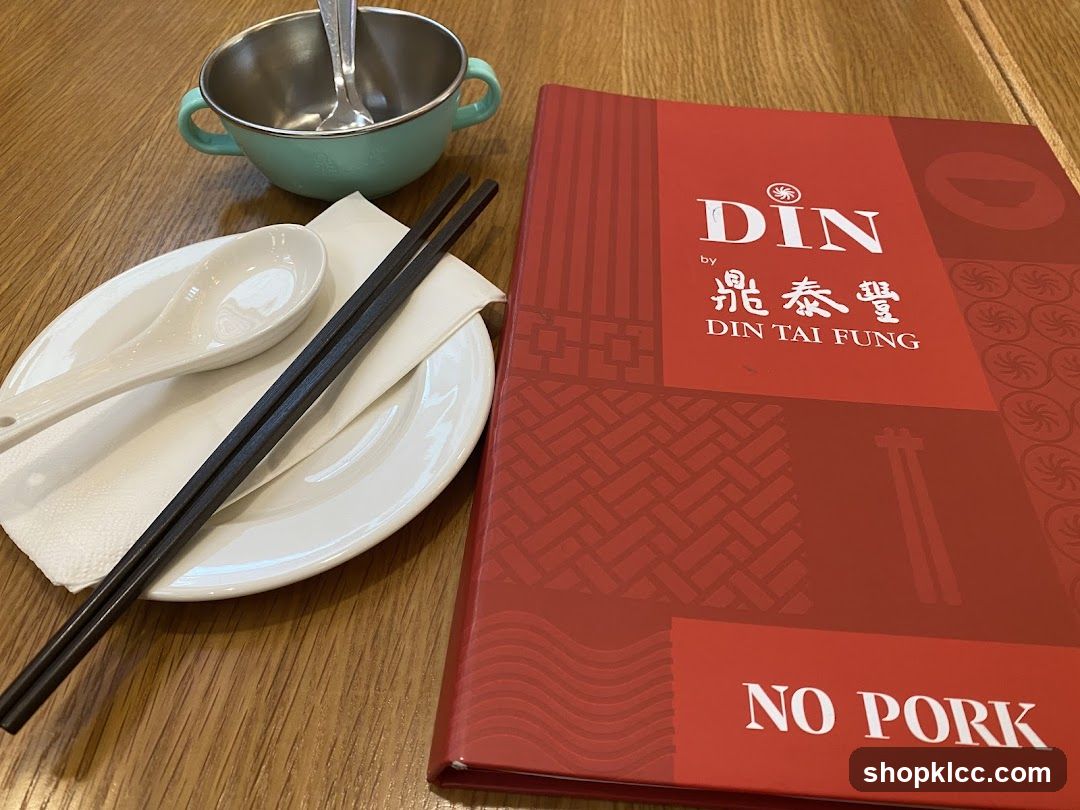 Din Tai Fung Menu
