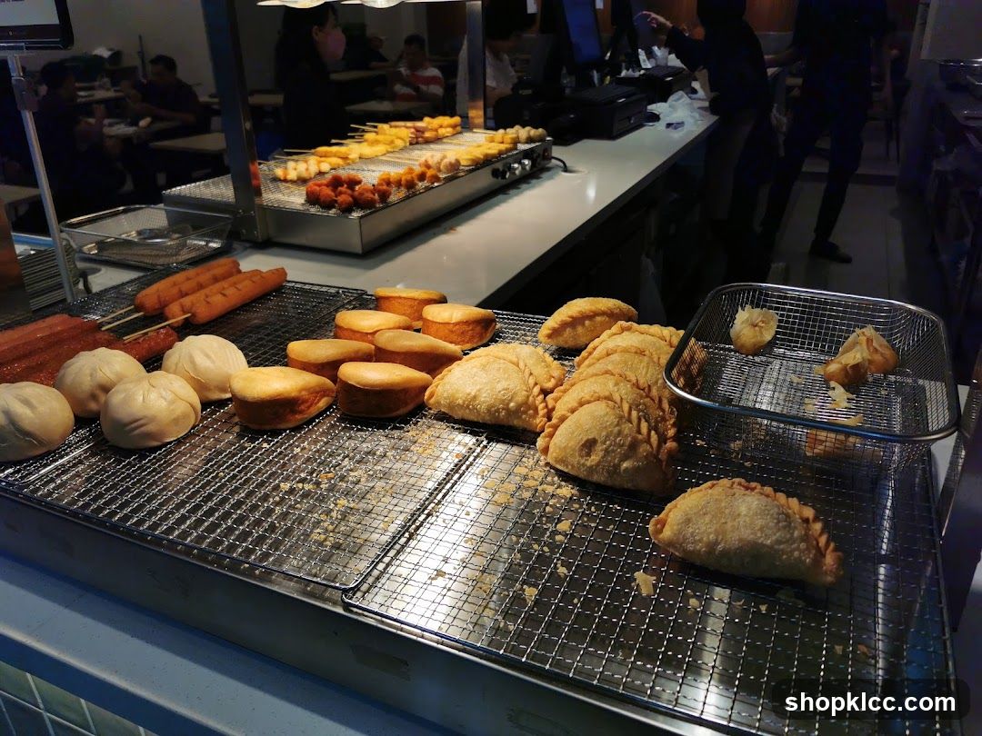 Food Display in Restaurant Interior