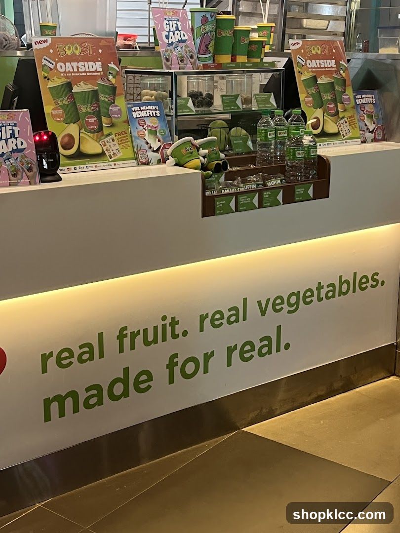 Boost Juice Counter