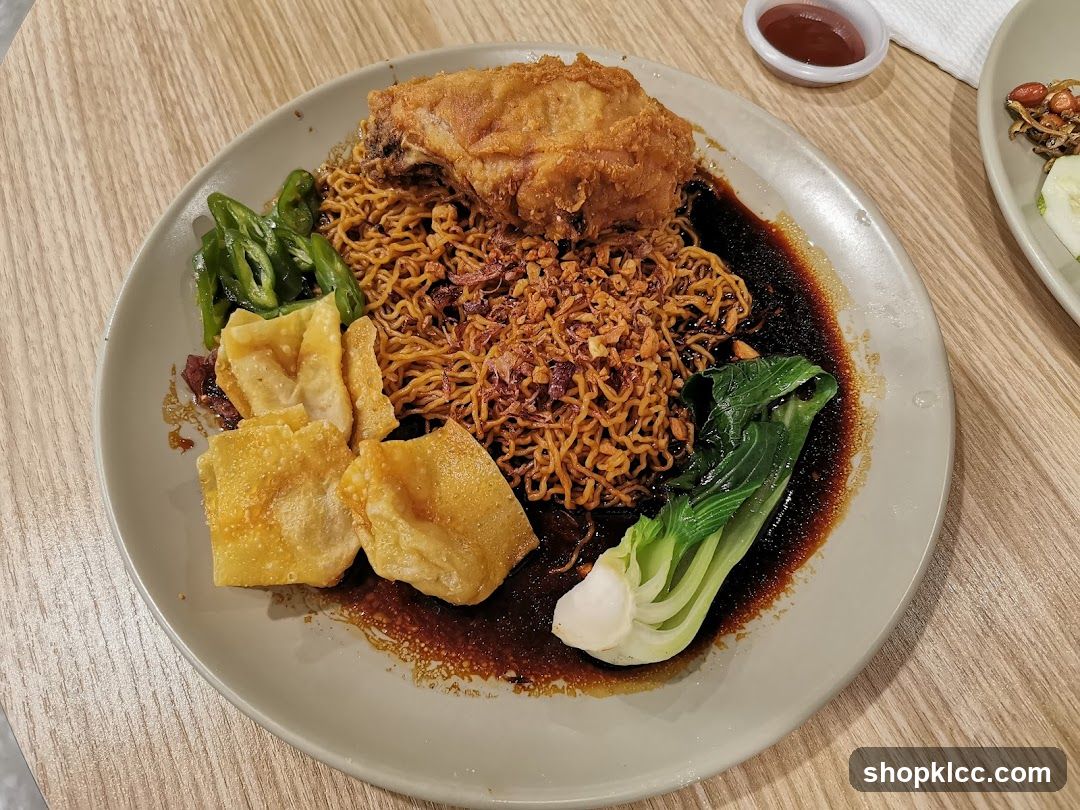 Food Plate on Wooden Table