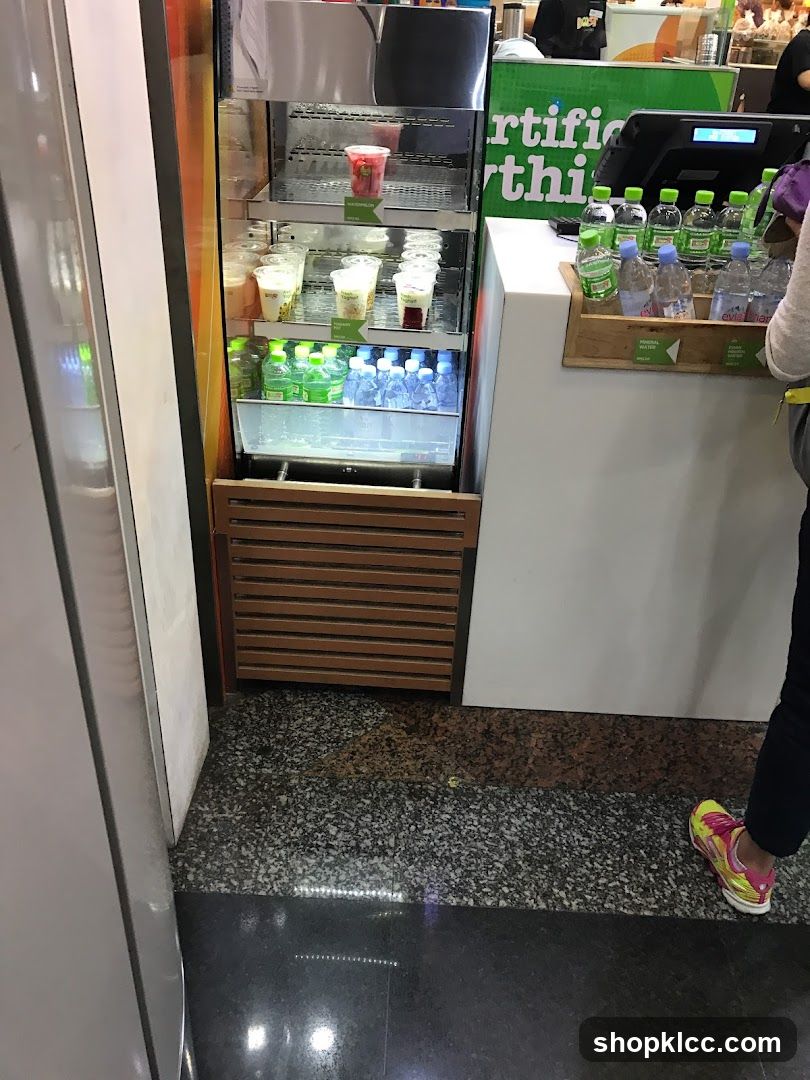 Refrigerated Drinks and Yogurt Display