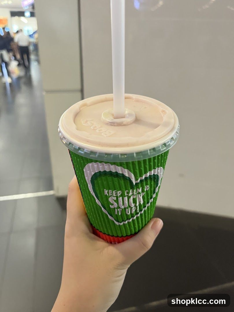 Drink cup with text