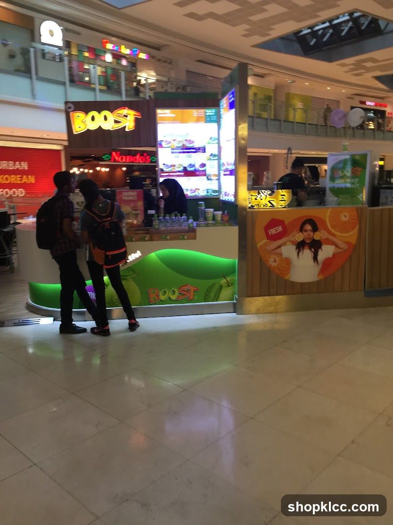 Boost Juice and Nando's Food Stall