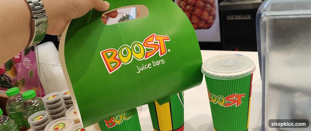 Boost Juice Bars Bag and Cup
