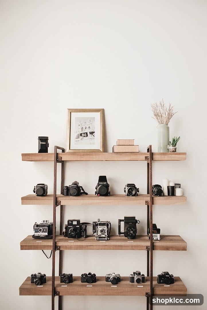 Vintage Cameras on Display