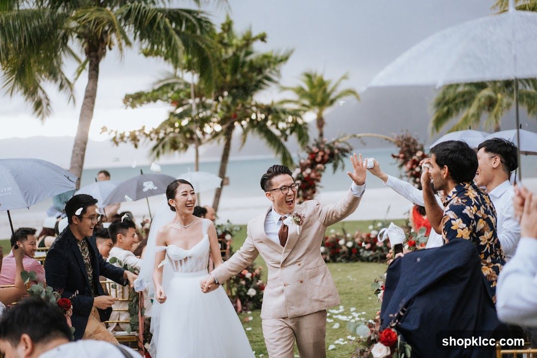 Wedding Ceremony in the Rain