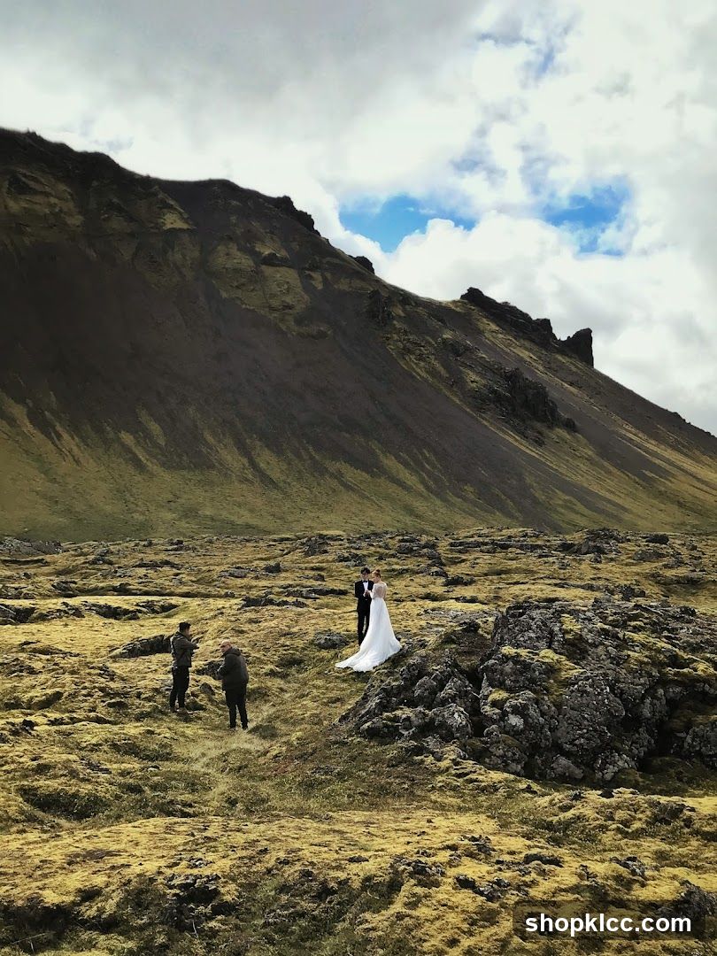 Wedding Photoshoot in Icelandic Landscape