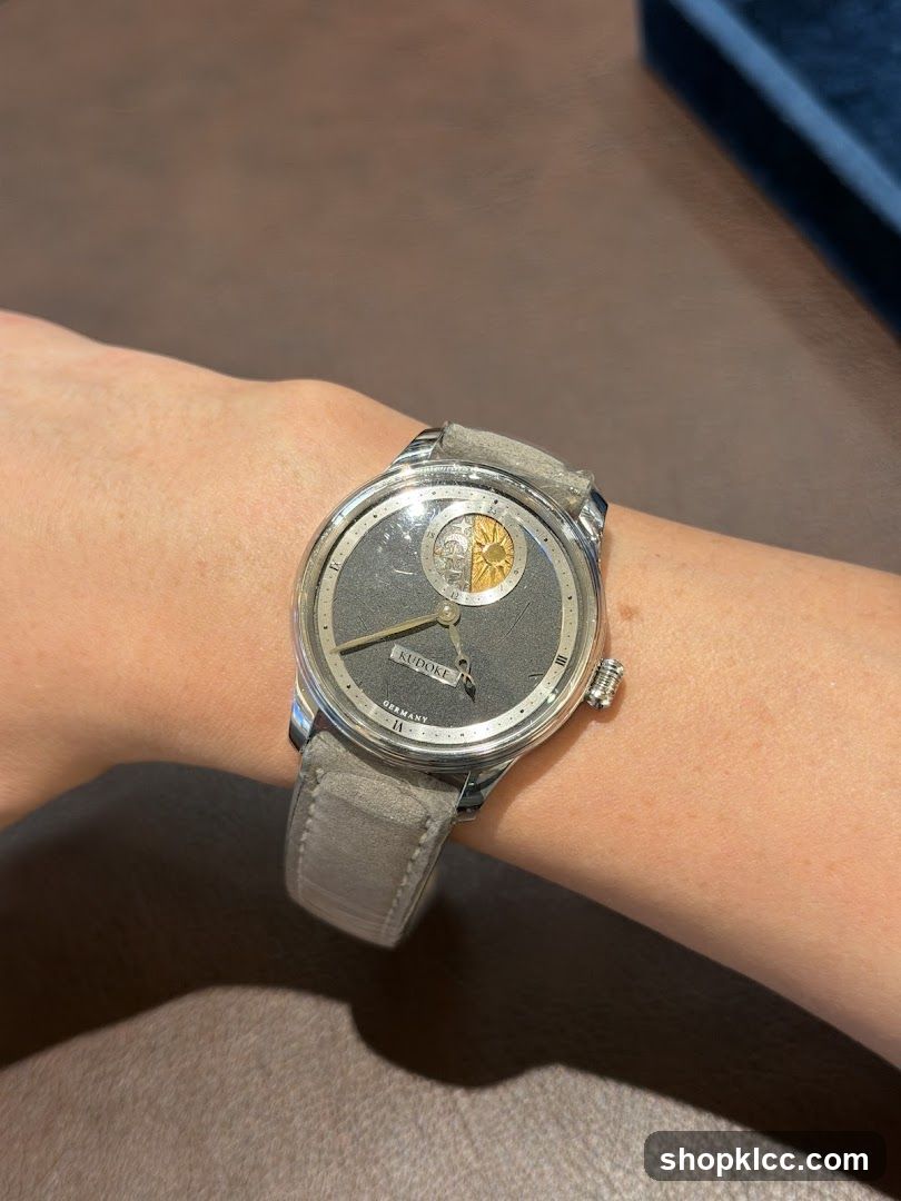 Watch on wrist
