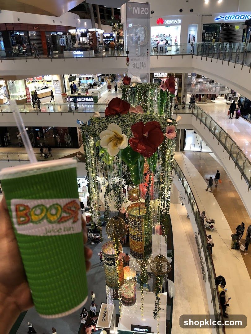 Mall Interior with Drink