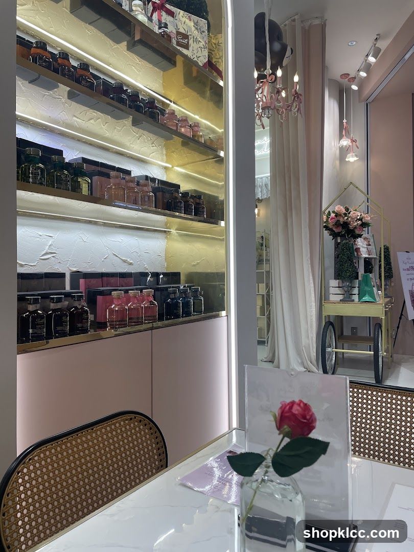Interior of a perfume shop