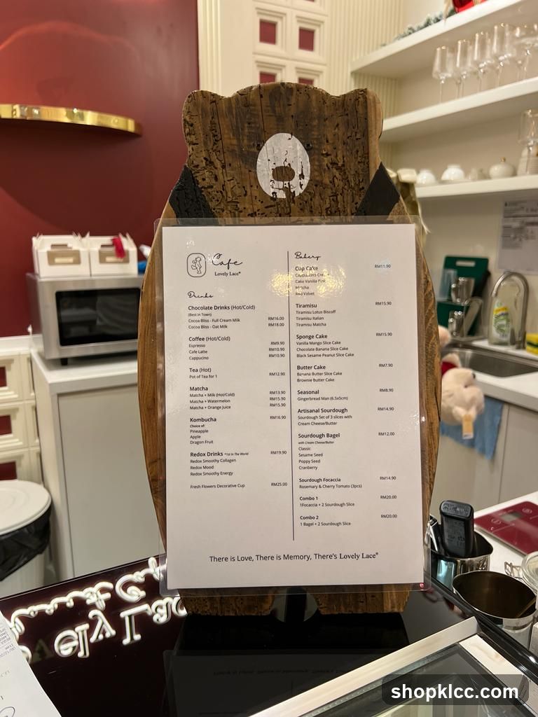 Cafe Menu