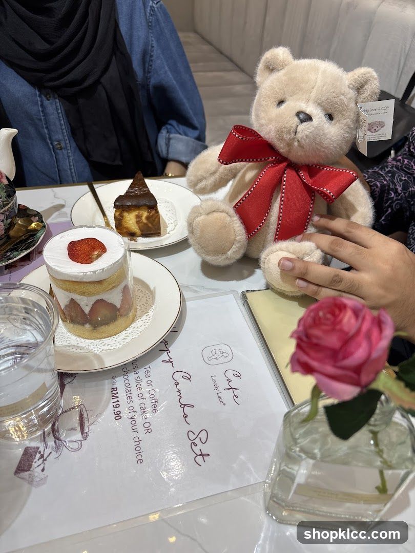 Dessert and Teddy Bear