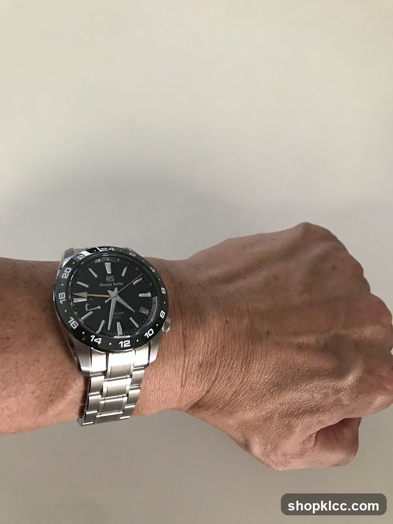 Watch on wrist