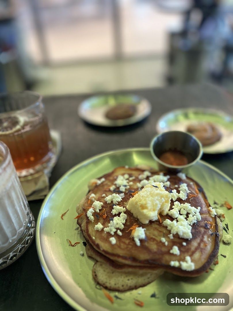 Pancakes with Butter and Feta