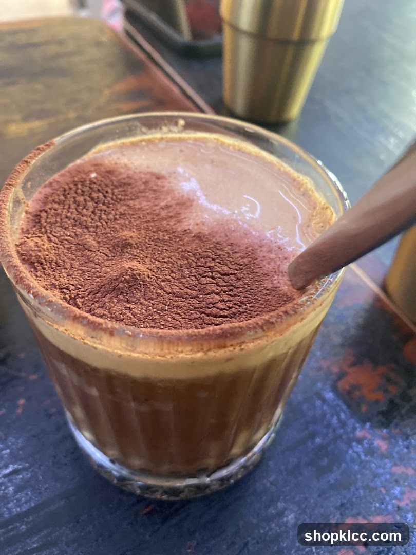 Coffee Drink with Cocoa Powder
