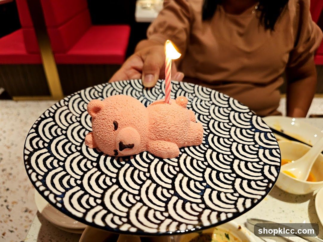 Dessert with Candle